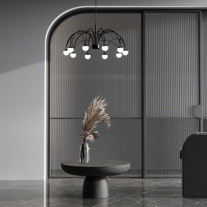 Подвесная люстра Eurosvet Ragno 90034/10 LED черный в Шадринске - shadrinsk.ok-mebel.com | фото 4