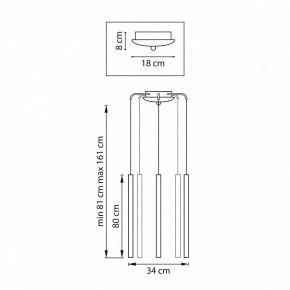 Подвесная люстра Lightstar Tubo L5T747433 в Шадринске - shadrinsk.ok-mebel.com | фото 3