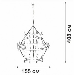 Подвесная люстра Vitaluce V1872 V1872-7/16+8+8 в Шадринске - shadrinsk.ok-mebel.com | фото 3