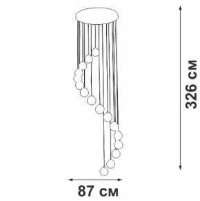 Подвесная люстра Vitaluce V2893 V2893-9/16S в Шадринске - shadrinsk.ok-mebel.com | фото 4