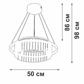 Подвесная люстра Vitaluce V54010 V54010-0/1S в Шадринске - shadrinsk.ok-mebel.com | фото 6
