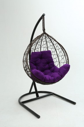 Подвесное кресло Бароло (коричневый/фиолетовый) в Шадринске - shadrinsk.ok-mebel.com | фото