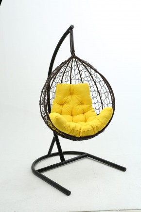 Подвесное кресло Бароло (коричневый/желтый) в Шадринске - shadrinsk.ok-mebel.com | фото