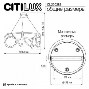 Подвесной светильник Citilux PYTHON CL220283 в Шадринске - shadrinsk.ok-mebel.com | фото 8