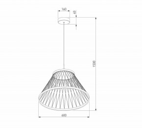 Подвесной светильник Eurosvet Cesta 40017/1 LED коричневый в Шадринске - shadrinsk.ok-mebel.com | фото 5