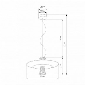 Подвесной светильник Eurosvet Titania 40029/1 LED белый в Шадринске - shadrinsk.ok-mebel.com | фото 4