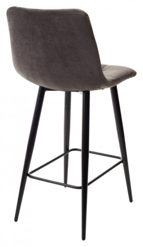 Полубарный стул CHILLI-QB графит #14, велюр / черный каркас (H=66cm) М-City в Шадринске - shadrinsk.ok-mebel.com | фото 4