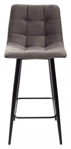 Полубарный стул CHILLI-QB графит #14, велюр / черный каркас (H=66cm) М-City в Шадринске - shadrinsk.ok-mebel.com | фото 5