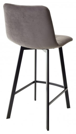 Полубарный стул CHILLI-QB SQUARE графит #14, велюр / черный каркас (H=66cm) М-City в Шадринске - shadrinsk.ok-mebel.com | фото 3