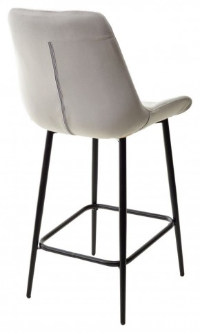 Полубарный стул ХОФМАН, цвет H-09 Светло-серый, велюр / черный каркас H=63cm М-City в Шадринске - shadrinsk.ok-mebel.com | фото 6