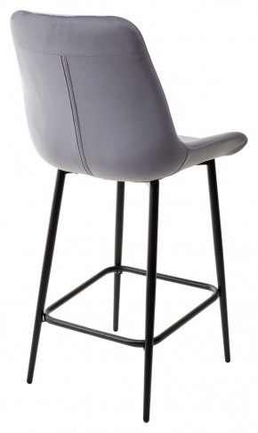 Полубарный стул ХОФМАН, цвет H-14 Серый, велюр / черный каркас H=63cm М-City в Шадринске - shadrinsk.ok-mebel.com | фото 5