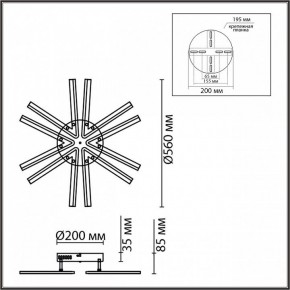 Потолочная люстра Lumion Alberta 8029/60CL в Шадринске - shadrinsk.ok-mebel.com | фото 7