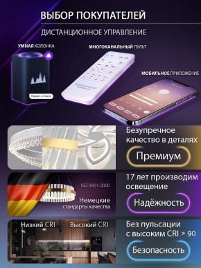 Потолочная люстра Natali Kovaltseva OLIMP LED SMART 84005 в Шадринске - shadrinsk.ok-mebel.com | фото 8