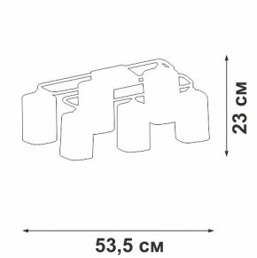 Потолочная люстра Vitaluce V3092 V3092-1/6PL в Шадринске - shadrinsk.ok-mebel.com | фото 4
