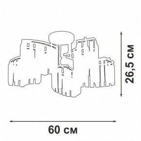 Потолочная люстра Vitaluce V5884 V5884-0/5PL в Шадринске - shadrinsk.ok-mebel.com | фото 3