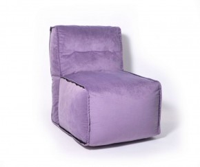 Прямое модульное бескаркасное кресло Комфорт (Фиолет велюр) в Шадринске - shadrinsk.ok-mebel.com | фото