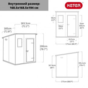 Сарай Манор Пентхаус 6x6 (MANOR PENT 6x6) в Шадринске - shadrinsk.ok-mebel.com | фото 3