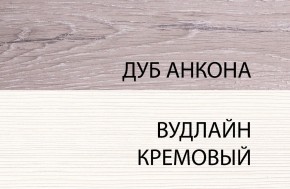 Шкаф 1D, OLIVIA, цвет вудлайн крем/дуб анкона в Шадринске - shadrinsk.ok-mebel.com | фото 3