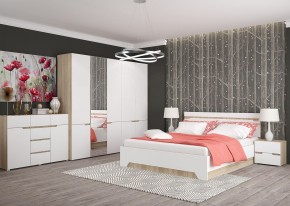 Шкаф 2-х створчатый АНТАЛИЯ (Сонома/Белый софт) в Шадринске - shadrinsk.ok-mebel.com | фото 3