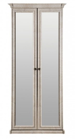 Шкаф 2-х створчатый с зеркалом Афина (крем корень) в Шадринске - shadrinsk.ok-mebel.com | фото