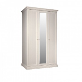 Шкаф 3-х дверный для платья и белья (1 зеркало) Амели штрих-лак (АМШ1/3) в Шадринске - shadrinsk.ok-mebel.com | фото
