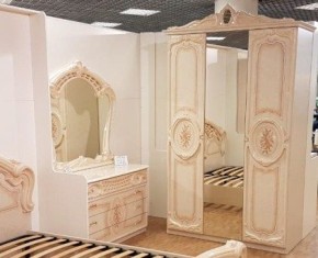 Шкаф 3-х дверный с зеркалами (01.143) Роза (беж) в Шадринске - shadrinsk.ok-mebel.com | фото 3