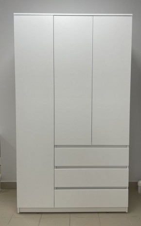 Шкаф 3-ств. с 3 ящиками "Бьянко" в Шадринске - shadrinsk.ok-mebel.com | фото 3