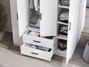 Шкаф 4-х створчатый Титан (белый) в Шадринске - shadrinsk.ok-mebel.com | фото 3