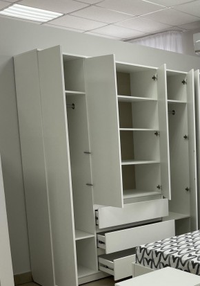 Шкаф 4-ств. с 3 ящиками "Бьянко" в Шадринске - shadrinsk.ok-mebel.com | фото 2