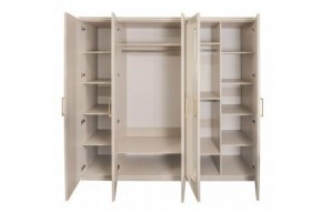 Шкаф 5-ти ств с зеркалами Мокко (бежевый) в Шадринске - shadrinsk.ok-mebel.com | фото 2
