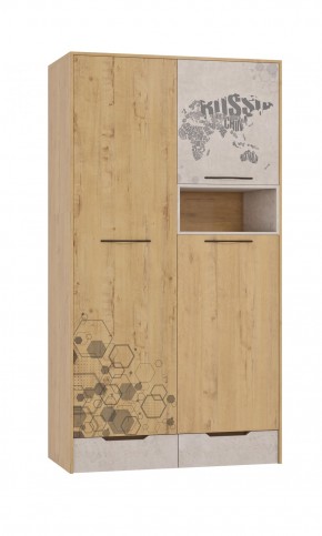 Шкаф для одежды 3 двери и 2 ящика Шк134.0 ДС Стэнфорд в Шадринске - shadrinsk.ok-mebel.com | фото