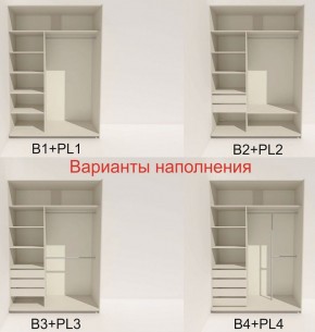 Шкаф-купе 1400 серии SOFT D6+D4+B2+PL2 (2 ящика+1штанга+1 полка) профиль «Капучино» в Шадринске - shadrinsk.ok-mebel.com | фото 7