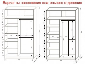 Шкаф-купе 1400 серии SOFT D6+D4+B2+PL2 (2 ящика+1штанга+1 полка) профиль «Капучино» в Шадринске - shadrinsk.ok-mebel.com | фото 9