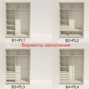 Шкаф-купе 1600 серии SOFT D1+D3+B2+PL1 (2 ящика+1штанга) профиль «Графит» в Шадринске - shadrinsk.ok-mebel.com | фото 5