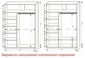 Шкаф-купе 1600 серии SOFT D8+D2+B2+PL4 (2 ящика+F обр.штанга) профиль «Графит» в Шадринске - shadrinsk.ok-mebel.com | фото 7