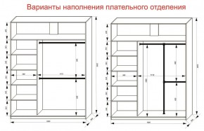 Шкаф-купе 1800 серии SOFT D1+D3+B2+PL1 (2 ящика+1штанга) профиль «Графит» в Шадринске - shadrinsk.ok-mebel.com | фото 7