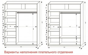 Шкаф-купе 1800 серии SOFT D6+D6+B2+PL3 (2 ящика+2штанги) профиль «Капучино» в Шадринске - shadrinsk.ok-mebel.com | фото 7