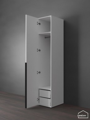 Шкаф Linnea MHR-1-3 2050х400х510 (Белый-М 11.1.2) в Шадринске - shadrinsk.ok-mebel.com | фото 5