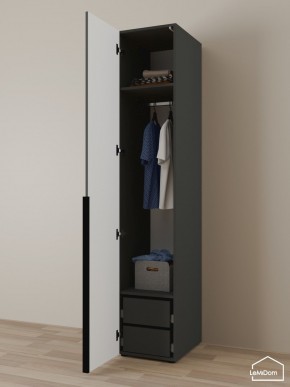 Шкаф Linnea MHR-1-3 2050х400х510 (Графит-М 11.1.25) в Шадринске - shadrinsk.ok-mebel.com | фото 5