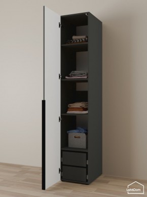 Шкаф Linnea MHR-1-4 2050х400х510 (Графит-М 11.1.25) в Шадринске - shadrinsk.ok-mebel.com | фото 5