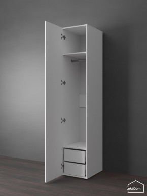 Шкаф Linnea MHR-1PO-3 2050х400х510 (Белый-М 11.1.2) в Шадринске - shadrinsk.ok-mebel.com | фото 4