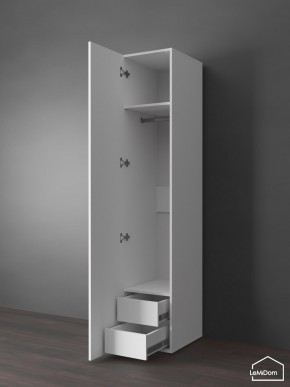 Шкаф Linnea MHR-1PO-3 2050х400х510 (Белый-М 11.1.2) в Шадринске - shadrinsk.ok-mebel.com | фото 5