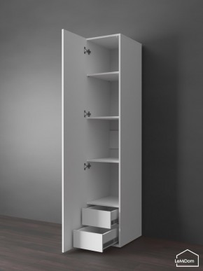 Шкаф Linnea MHR-1PO-4 2050х400х510 (Белый-М 11.1.2) в Шадринске - shadrinsk.ok-mebel.com | фото 4