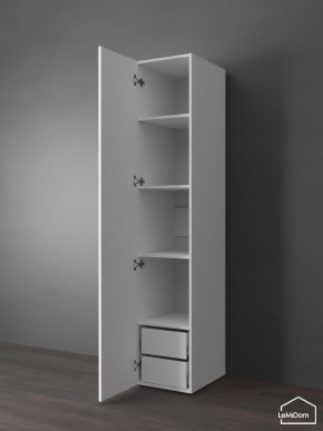 Шкаф Linnea MHR-1PO-4 2050х400х510 (Белый-М 11.1.2) в Шадринске - shadrinsk.ok-mebel.com | фото 5