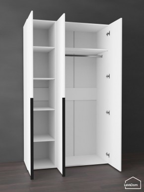 Шкаф Linnea MHR-3-1 2050х1200х510 (Белый-М 11.1.1) в Шадринске - shadrinsk.ok-mebel.com | фото 4