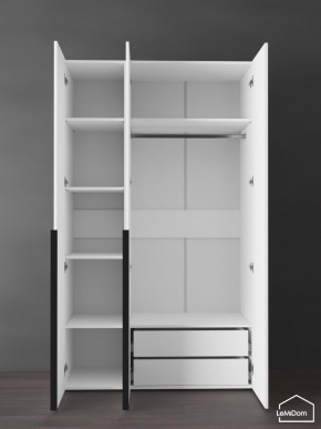 Шкаф Linnea MHR-3-2 2050х1200х510 (Белый-М 11.1.1) в Шадринске - shadrinsk.ok-mebel.com | фото 5