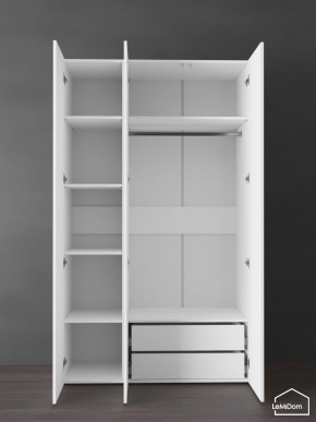 Шкаф Linnea MHR-3PO-2 2050х1200х510 (Белый-М 11.1.2) в Шадринске - shadrinsk.ok-mebel.com | фото 6