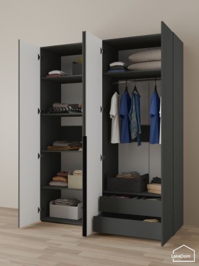 Шкаф Linnea MHR-4-2 2050х1600х510 (Графит-М 11.1.25) в Шадринске - shadrinsk.ok-mebel.com | фото 5