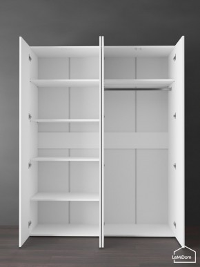 Шкаф Linnea MHR-4PO-1 2050х1600х510 (Белый-М 11.1.1) в Шадринске - shadrinsk.ok-mebel.com | фото 4