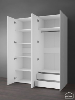 Шкаф Linnea MHR-4PO-2 2050х1600х510 (Белый-М 11.1.1) в Шадринске - shadrinsk.ok-mebel.com | фото 6